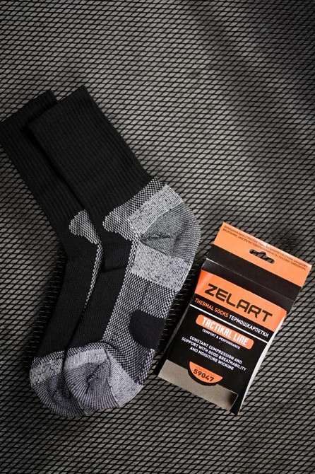 Термошкарпетки Zelart Tactical чорні ПП8179 Одеса - фото 3