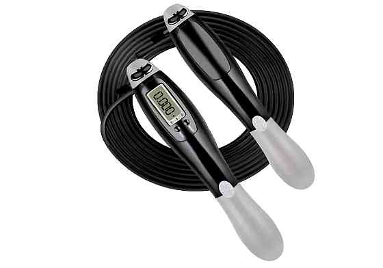 EasyFit Швидкісна скакалка EasyFit Speed Cable Rope 3 м зі сталевим тросом чорна Коломия