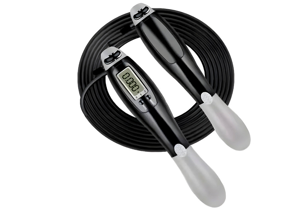 EasyFit Швидкісна скакалка EasyFit Speed Cable Rope 3 м зі сталевим тросом чорна Коломия - фото 3