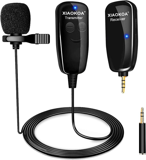 Беспроводной петличный микрофон XIAOKOA N81-UNF UHF, до 50 м, 48 кГц, 5–6 ч, для смартфона и камеры Киев - изображение 10