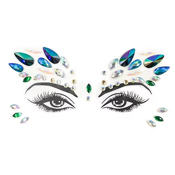 Стрази для обличчя прикраси one size різнобарвний Київ - фото 1