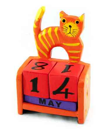 Календар настільне дерево Кіт Київ