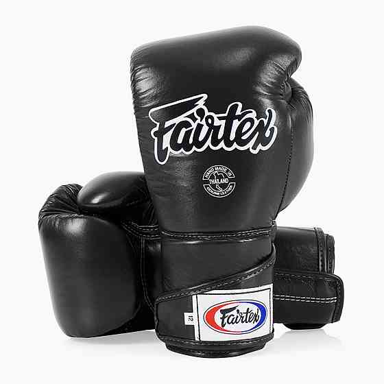 Боксерські рукавиці Fairtex BGV6 Black 14 унцій (бинти в комплекті) Кам'янське