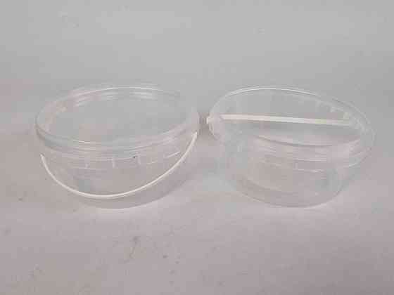 Ведро  с крышкой 0,5 л. прозрачное (1 шт) Харьков