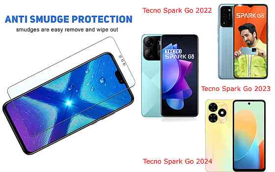 Защитное стекло NeoGlass для Tecno Spark Go 2022, Go 2023, Go 2024 – ультрапрозрачное и устойчивое Киев