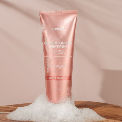 Маска для волос Kundal Protein Bonding Treatment Violet Muguet 250 мл (8809809429751) Винница - изображение 4