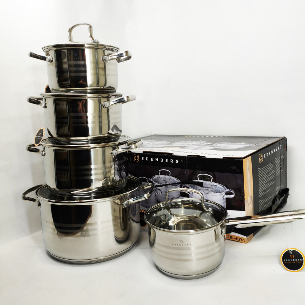 Набір якісних каструль, Набір каструль з міцним антипригарним покриттям Комплект металевих AY-22 Львів - фото 7