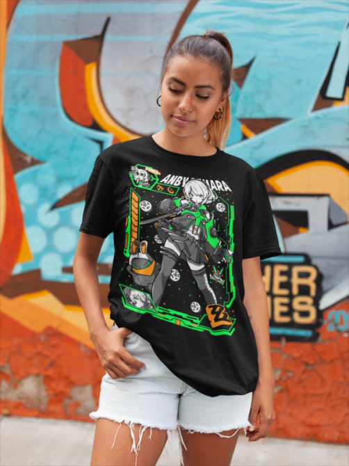 Футболка для мальчика аниме Анбй Демара Зенлесс Зоне оверсайз (рост от 165 до 180 ) Черний AnimeJ0070m Днепр - изображение 5