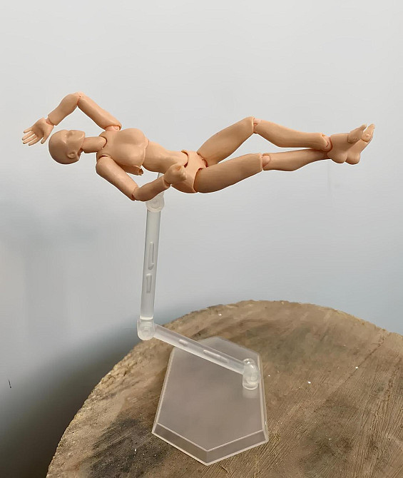 Рухливі фігурки RESTEQ, манекен людини. Статуетки для художника з підставкою 13см, шарнірні фігурки Київ - фото 9