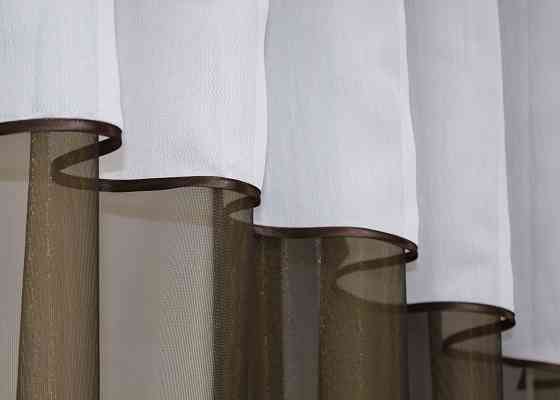 Кухонная гардина VR-Textil № 036к арка венге с белым 280х170 см (59-922) Киев