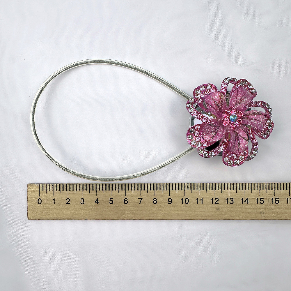 Магніти для штор та гардин "Flowers" набір 2 шт Рожевий (81-245) Київ - фото 6