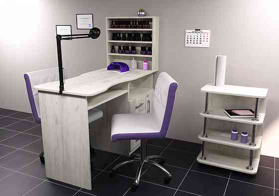 Тумба мобильная ТМ-3, Дуб Крафт Білий, 500/300/700 Львов