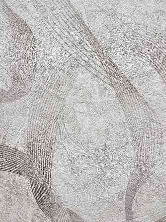 Шпалери метрові вінілові на флізеліні Sintra Vila абстракція зигзаги смуги бежево-сірі золотисті 532546 Київ