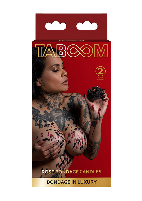 Свічки низькотемпературні БДСМ Taboom Bondage in Luxury у вигляді троянди, 2 шт. Sex Aura Київ - фото 4