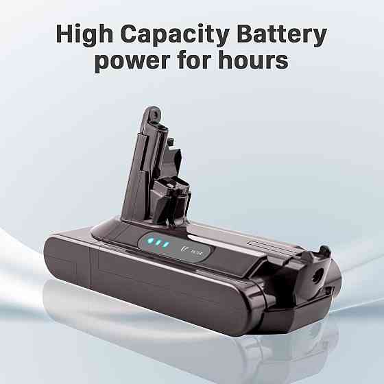 Акумулятор для пилососа Dyson V10 7200 мАг, 25.2 V,  змінна батарея для Absolute, Animal, Fluffy, Motorhead (SV12) Київ