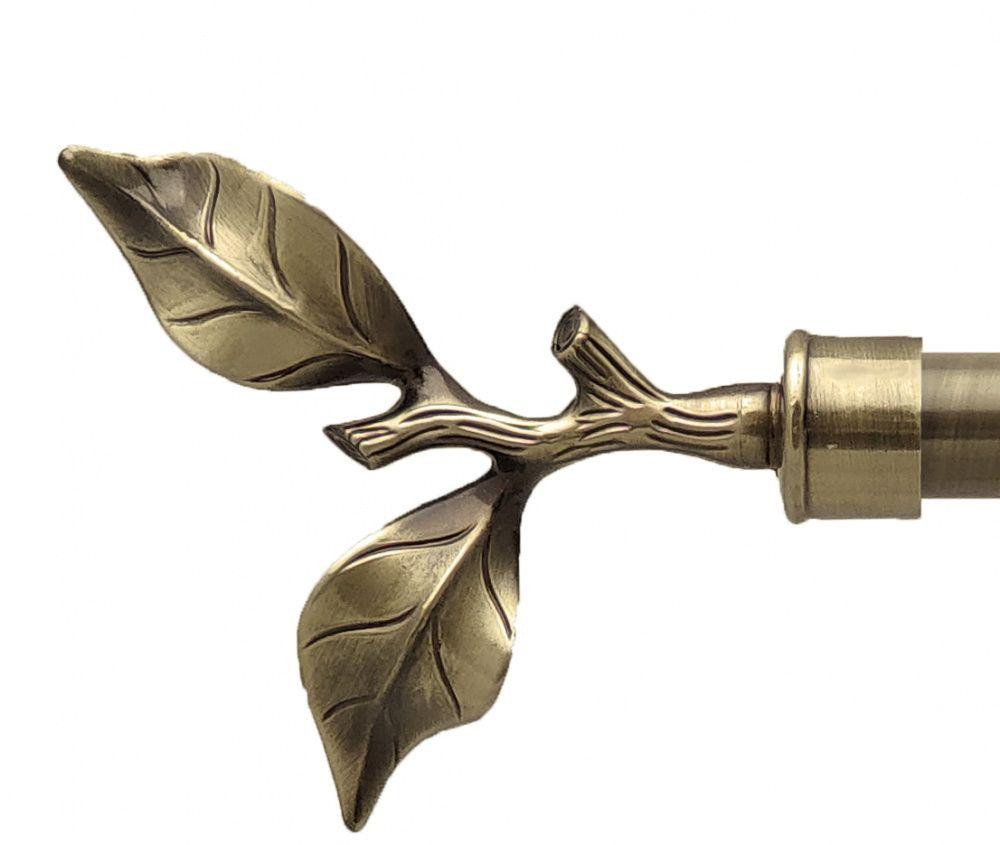 Карниз Orvit Листок Троянди металевий дворядний техно гладка труба кільце металеве Антик 25\19 мм 240 см (00-00026002) Львів - фото 2