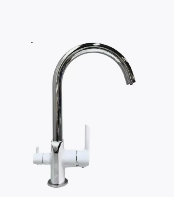 Змішувач для кухні Mixxus Premium Edem 021 White з підключенням під фільтр (білий+хром) Чернівці - фото 3