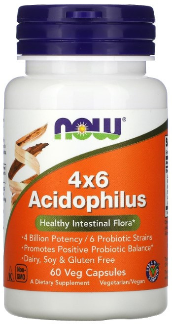 Пробіотики Now Foods Acidophilus 4x6 60 рослинних капсул Київ - фото 1