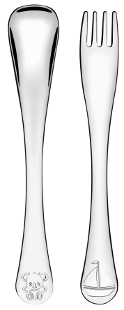 Дитячий набір столових приладів Tramontina Baby Le Petit blue, 2 предмети (6187028) Київ