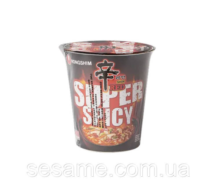 Лапша быстрого приготовления шин очень острая Shin Red Super Spicy NONGSHIM 68г Харьков - изображение 2