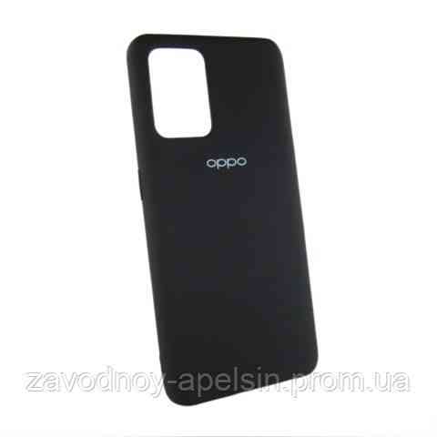 Oppo A74 Силіконовий чохол Мікрофібра (чорний) Одеса