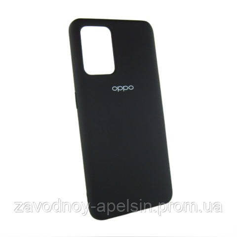 Oppo A74 Силіконовий чохол Мікрофібра (чорний) Одеса - фото 1