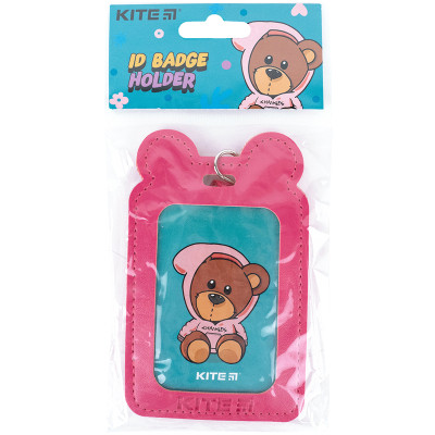 Бейдж Kite вертикальный на шнурке, фуксия (K24-296-4) Винница - изображение 4