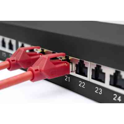 Патч-панель 19&quot; 24xRJ-45 STP cat.6a, 1U, black Digitus (DN-91624S-EA-B) Вінниця