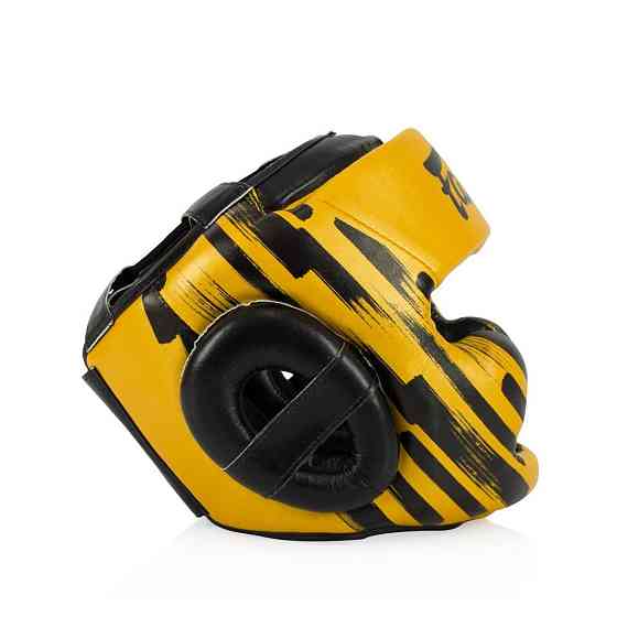 Боксерский шлем Fairtex HG16 Gold L Киев