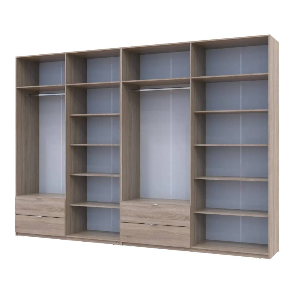 Шафа для одягу Doros Лукас Дуб сонома 4+4 ДСП 340х50х240 DRS-011711 (42005139) Дніпро - фото 3