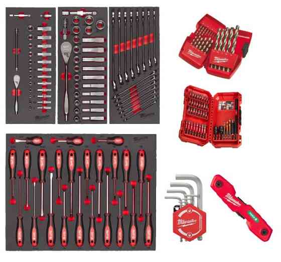 Набір інструментів для візка 170 пр.(Ложементи) MILWAUKEE Одесса