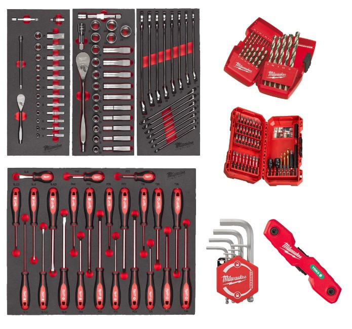 Набір інструментів для візка 170 пр.(Ложементи) MILWAUKEE Одесса - изображение 1