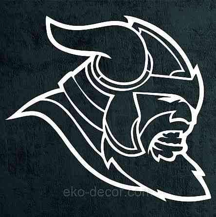 Декоративное настенное Панно «Викинг», Декор на стену 70*63 см, Белый Киев