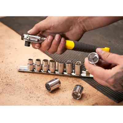 Набор головок Stanley торцевых 3/8" 10 шт. с трещеткой (STMT82670-0) Винница