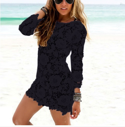 Платье на пляж прозрачное 38 черный Киев - изображение 1