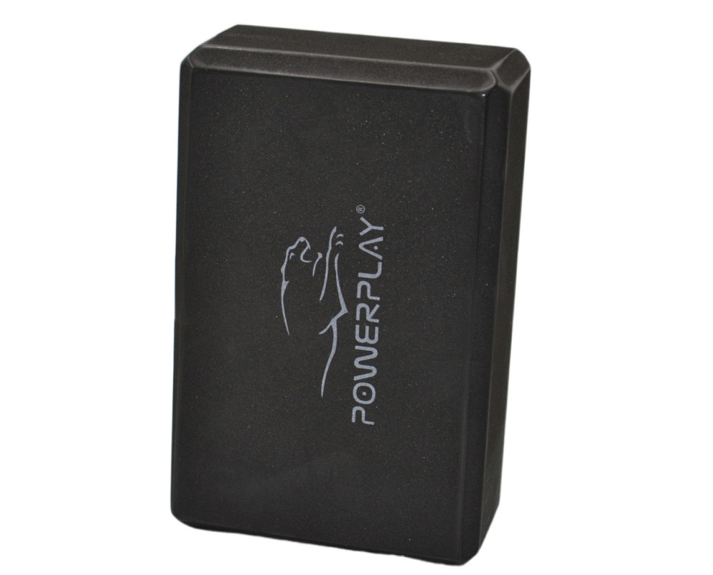 Блоки для йоги 2 шт. (пара) PowerPlay 4006 Yoga Brick EVA Чорні Луцк - изображение 8