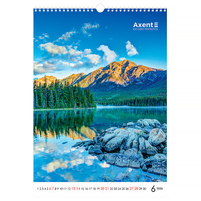 Календарь Axent настенный А3 2026 г.Landscapes (8804-26-1-A) Винница - изображение 2