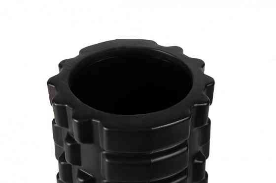 Массажний ролик (ролер) PowerPlay 4025 Massage Roller Чорний (33x14см.) Кам'янське