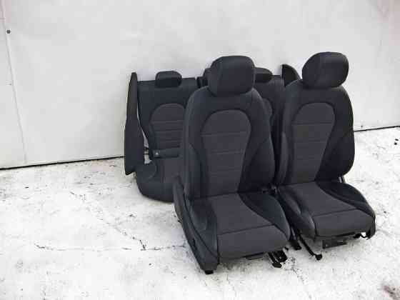 Mercedes-Benz  A2059100838 9J41 Комплект сидінь чорний шкірозамінник з сірою тканиною C-Class W205 Одесса