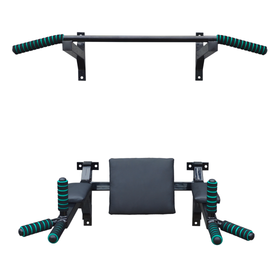 Комплект турнік бруси і прес настінні підйомні складні для дому Київ