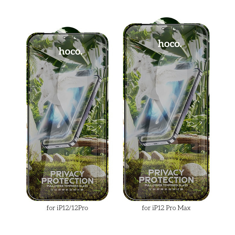Захисне скло HOCO Full screen HD privacy protection tempered glass set for iP12 Pro Max (25PCS)(G11) Black Одеса - фото 6