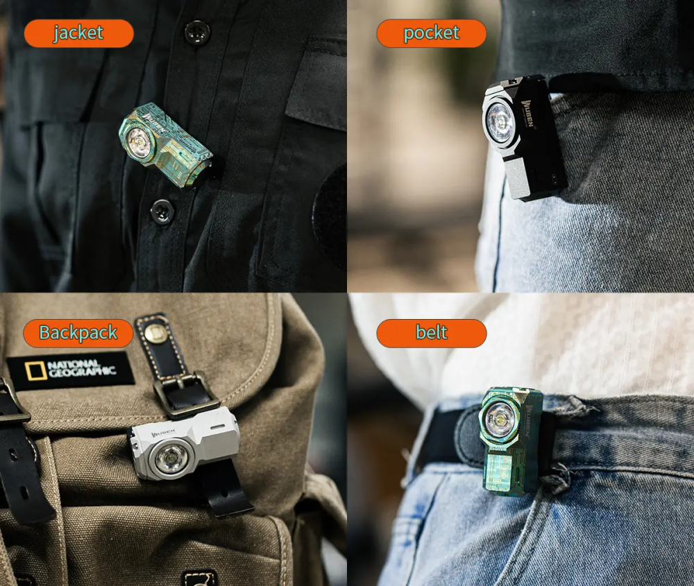 Ліхтарик Wuben X-0 EDC 1100 лм Type-C 125 м з магнітною кнопкою Київ - фото 9