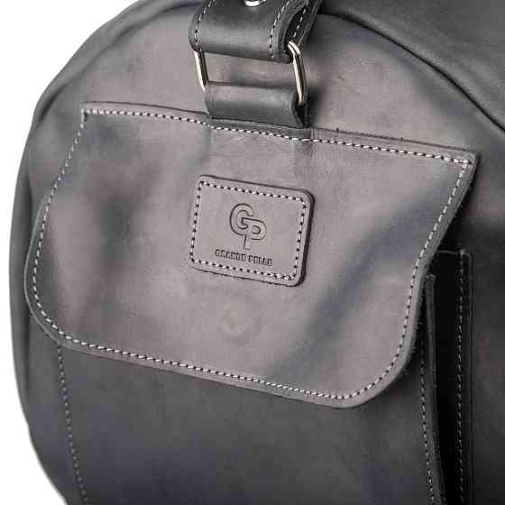 Сумка дорожная Grande Pelle 11046 из винтажной кожи Черная Киев