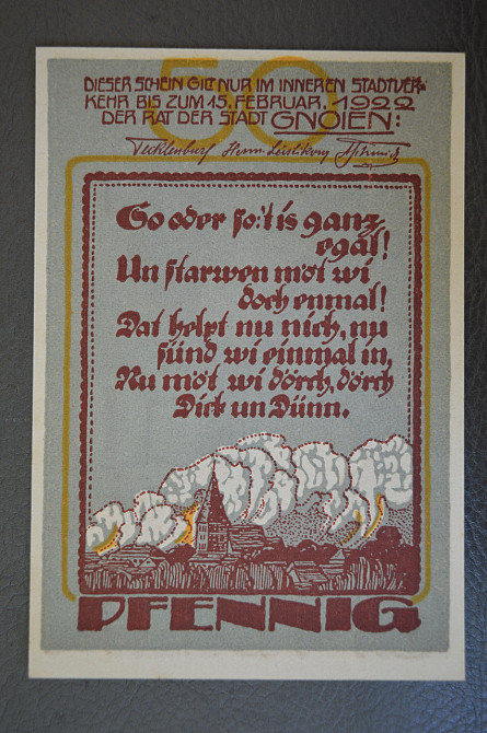 Германия. Нотгельд. 50 Pf ( 11 ) Полтава - изображение 1