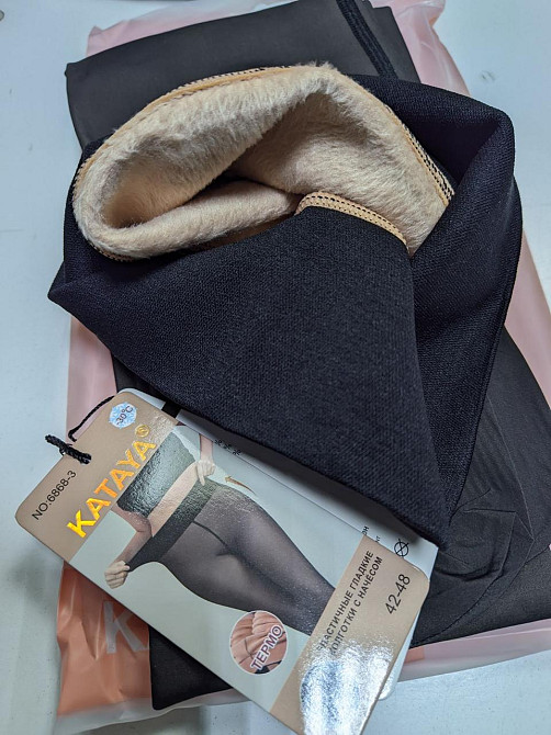 Женские термо колготы на меху с эффектом голых ножек KATAYA 6868-3 42-48 Киев - изображение 2