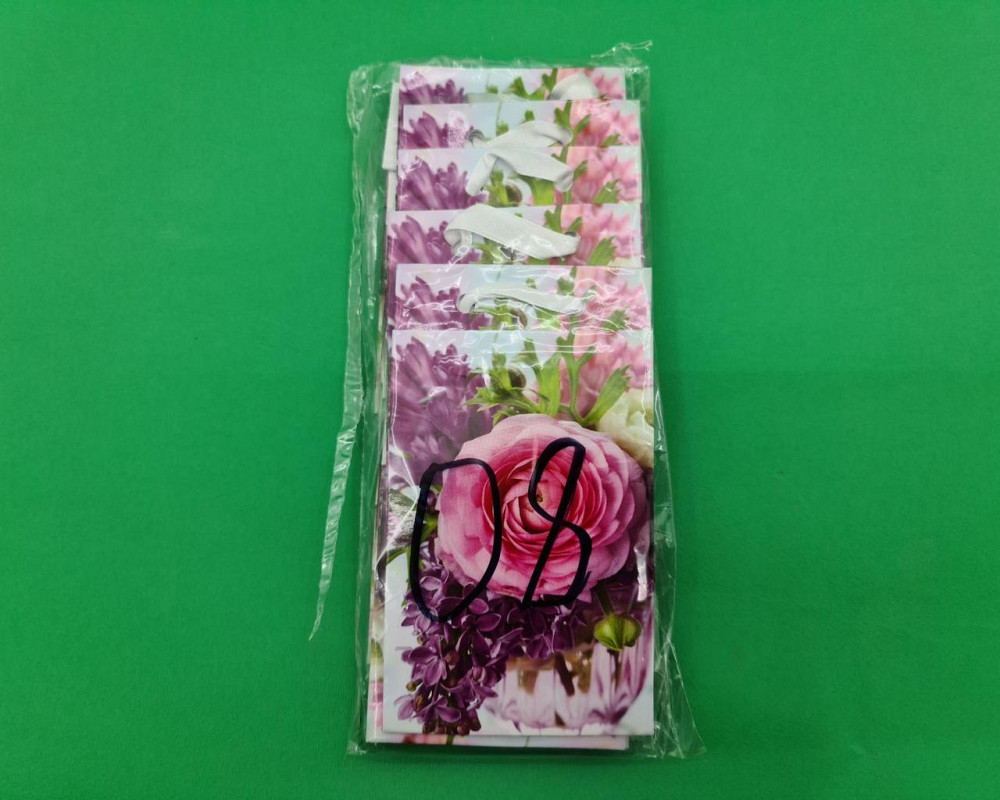 Пакет паперовий подарунковийМІНІ 8*12*3.5 арт08 (12 шт.) Харків - фото 3