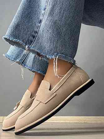 Туфлі жіночі Hengji 560-5 лофери замшеві бежеві, 41, 25,5 см Київ