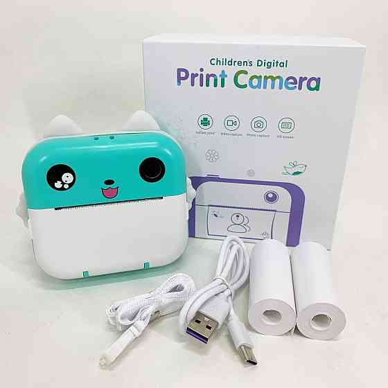 Детские фотоаппараты для мальчиков, Детский фотоаппарат с функцией распечатки, Фотоаппарат игрушечный HF-46 Львов