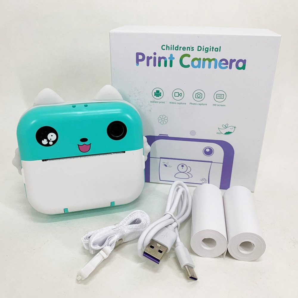 Детские фотоаппараты для мальчиков, Детский фотоаппарат с функцией распечатки, Фотоаппарат игрушечный HF-46 Львов - изображение 4