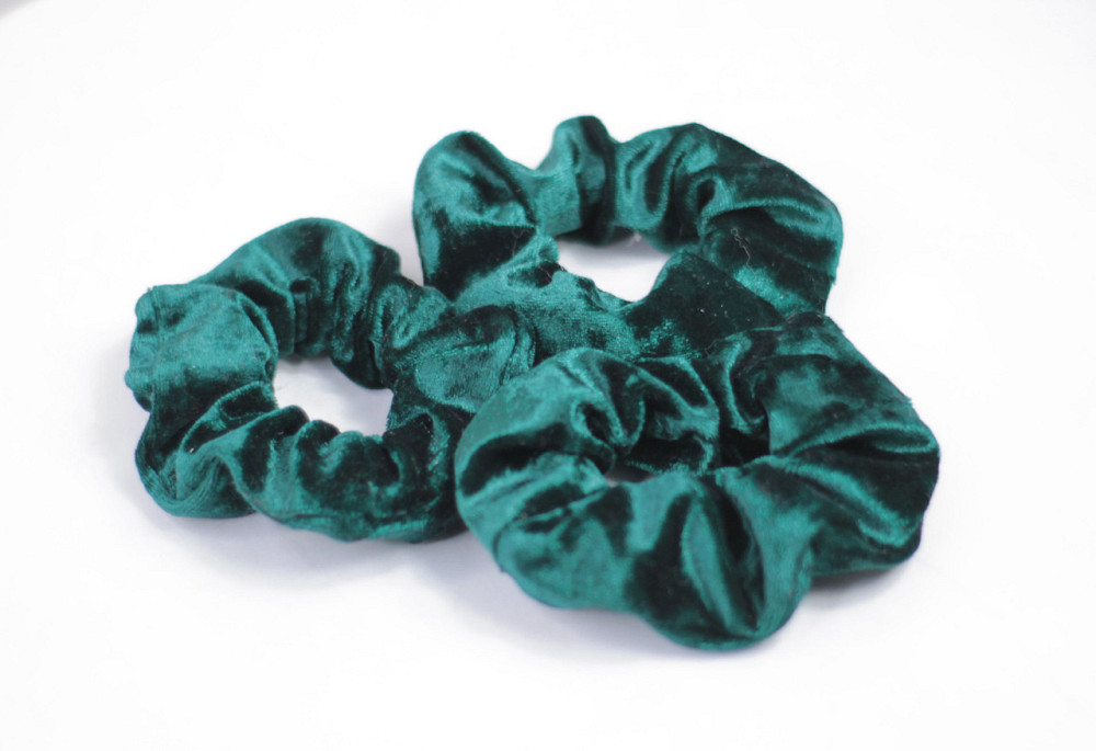 Гумка для волосся велюрова Зелений Харків - фото 2